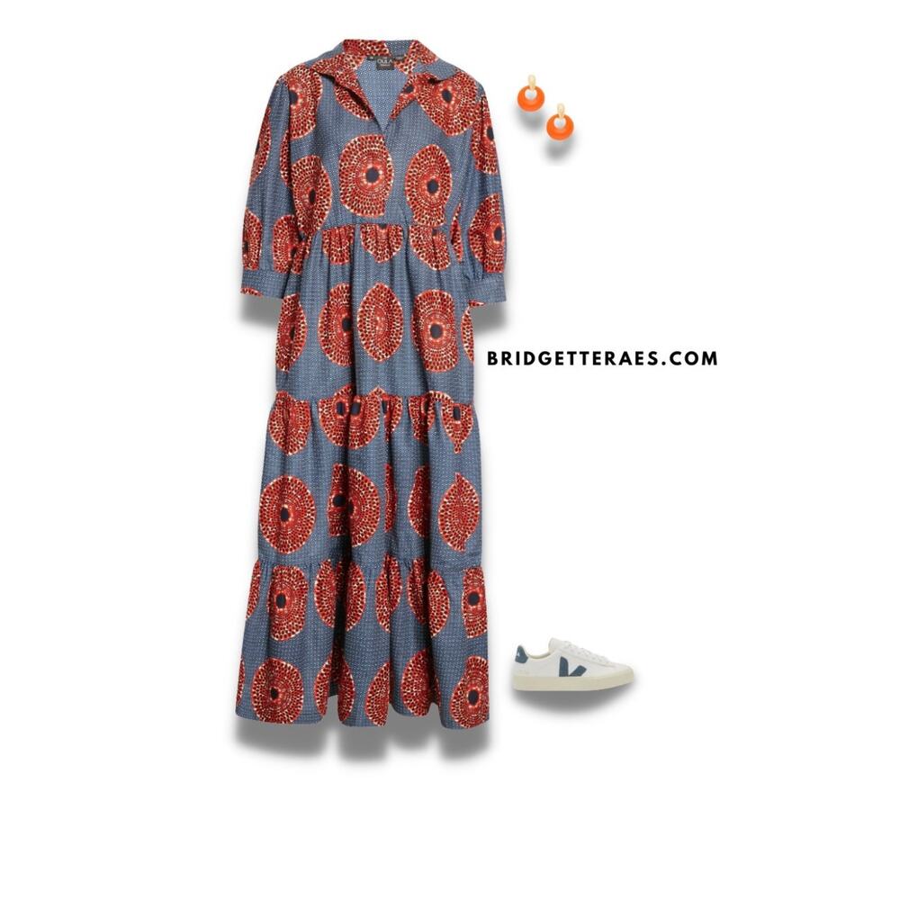 The OULA Maxi Print Dress - Size Medium - Never Worn - Picture 2 of 12